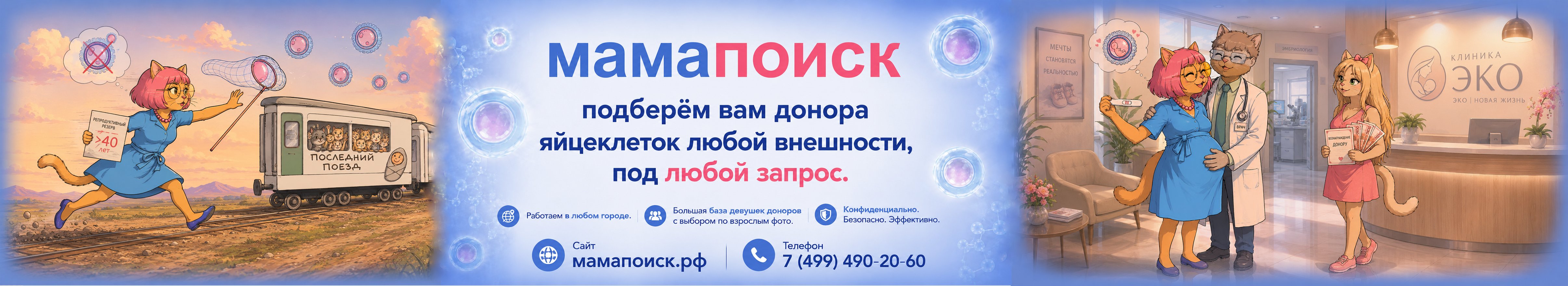 Каталог "Доноры яйцеклеток" 1 стр.